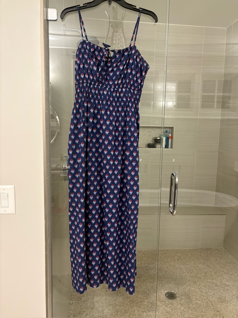 Universal Thread Blue Floral Maxi Sundress with Spaghetti Straps NWOT